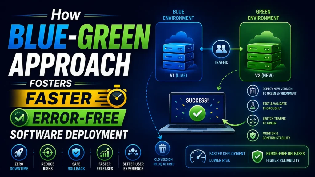 How Blue-Green Approach Fosters Faster Error-Free Software Deployment